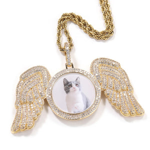 GUARDIAN ANGEL CUSTOM PHOTO NECKLACE