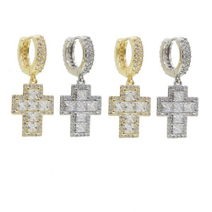 GRACE CROSS EARRINGS