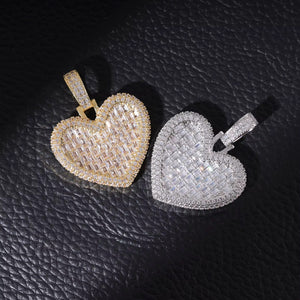 RADIANT LOVE HEART PENDANT NECKLACE