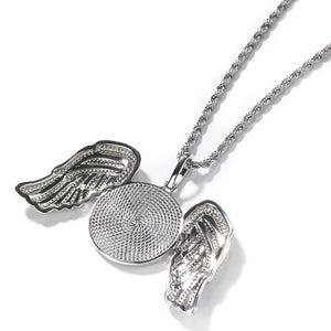 GUARDIAN ANGEL CUSTOM PHOTO NECKLACE
