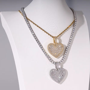 RADIANT LOVE HEART PENDANT NECKLACE