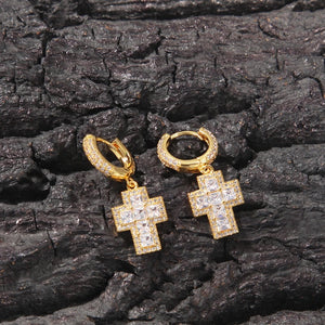 GRACE CROSS EARRINGS