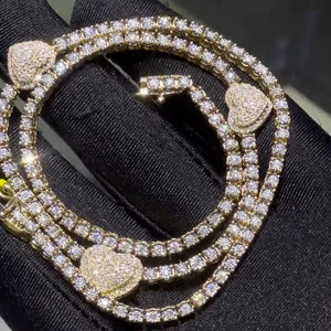 ZOE HEART CHARM NECKLACE