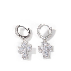 GRACE CROSS EARRINGS