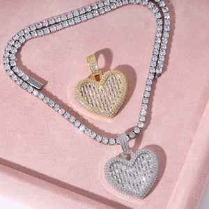 RADIANT LOVE HEART PENDANT NECKLACE