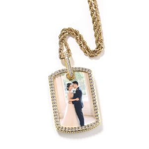 Forever Frame Photo Pendent Necklace