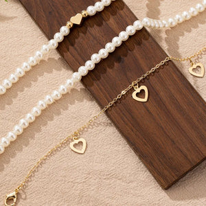 TIMELESS PEARL ANKLET SET
