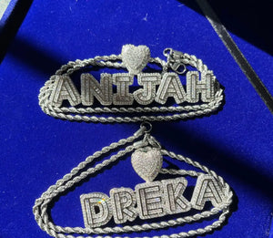 UNIQUELY YOURS NAME PLATE NECKLACE