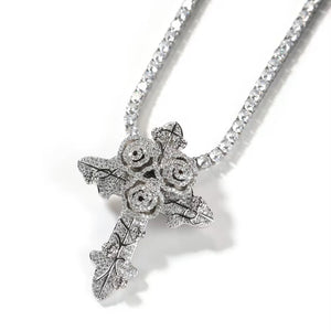 Blooming Faith Cross Necklace