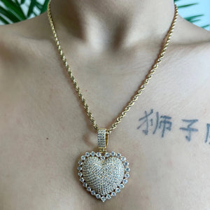 FOREVER YOURS HEART PENDANT NECKLACE