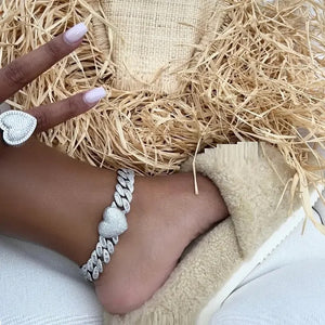 LUX HEART CHARMER ANKLET