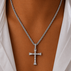 DIVINE CROSS CHARM NECKLACE