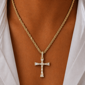DIVINE CROSS CHARM NECKLACE