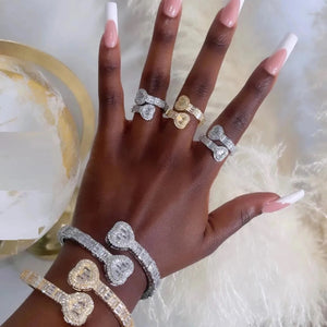 SPARKLING SPLANDER BRACELET & RING SET