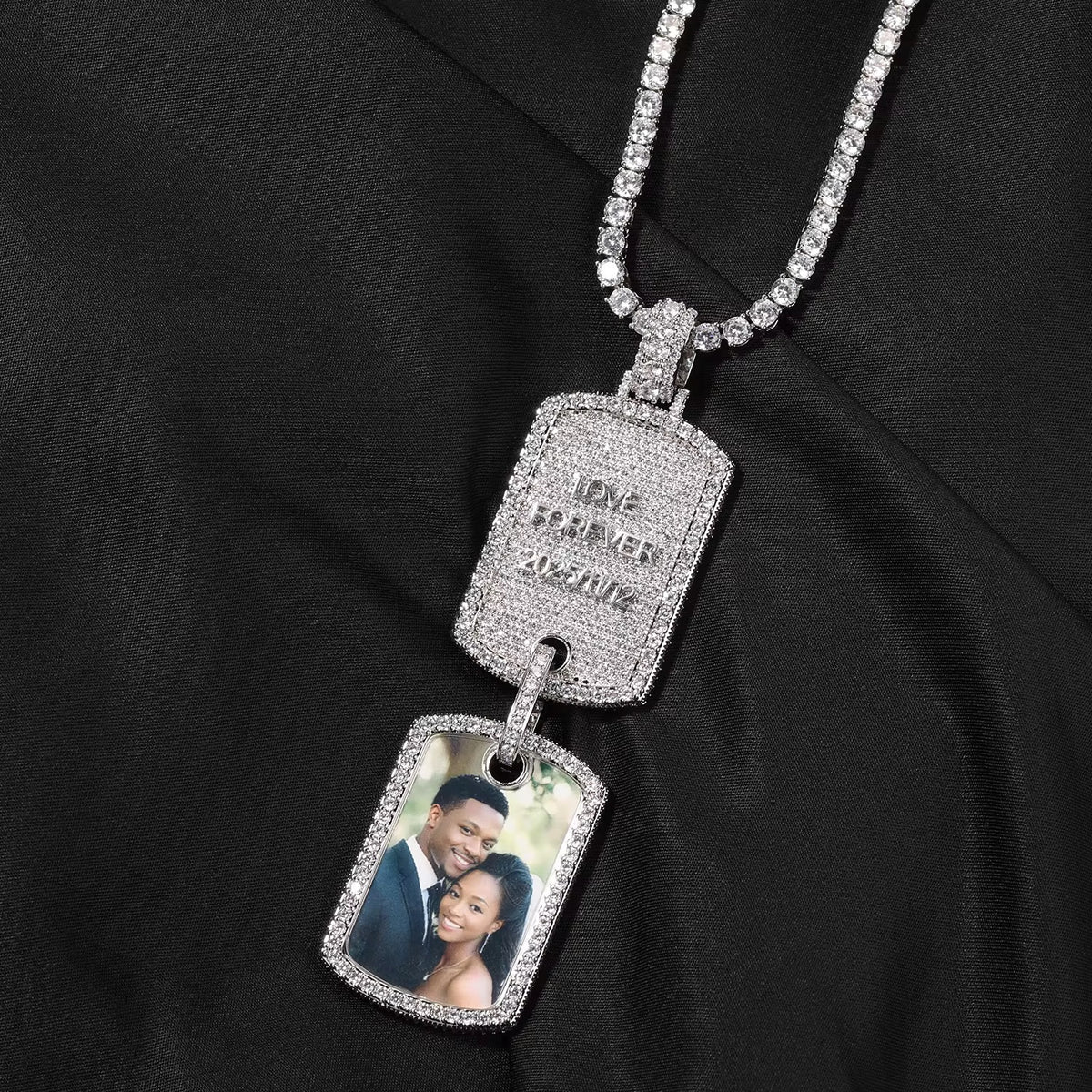 Forever Frame Photo Pendent Necklace