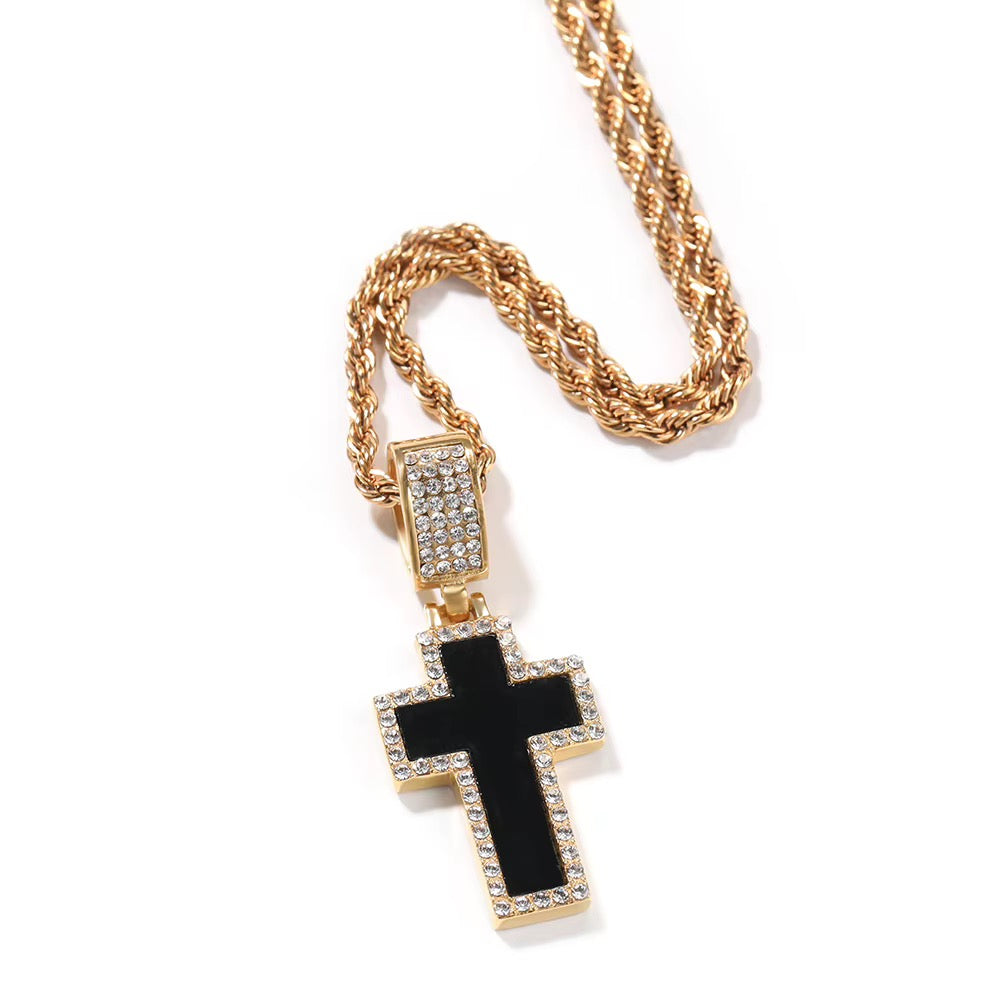 Noir Cross Necklace