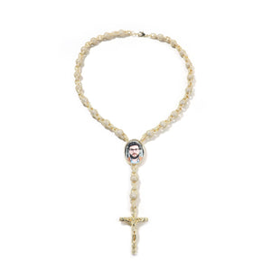 Crowned  Crucifix Custom Photo Necklace
