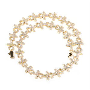 Starluxe Cross Link Necklace