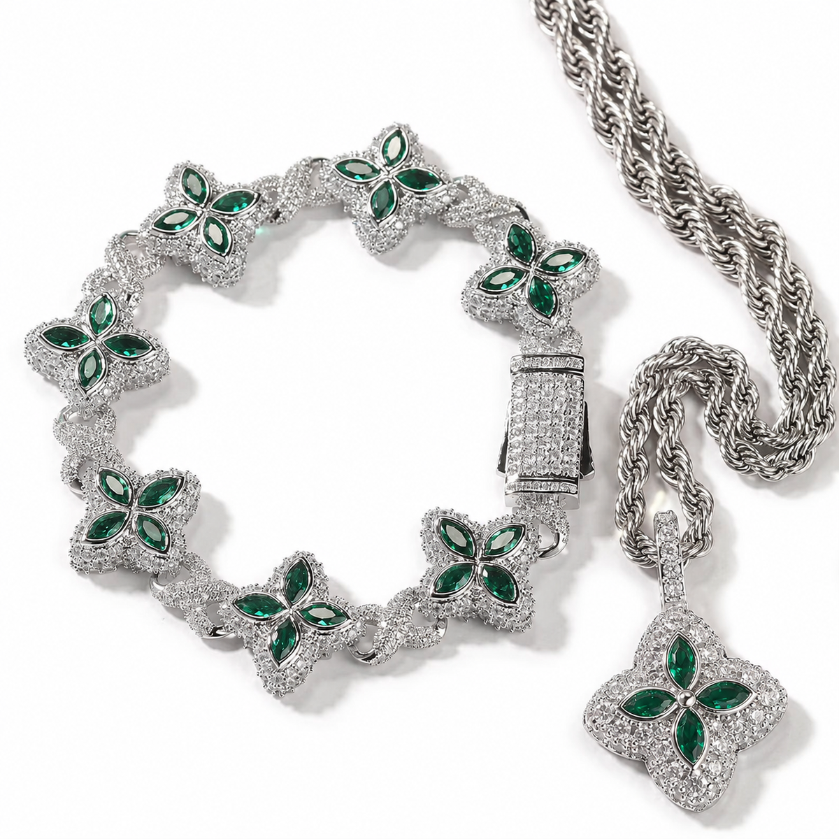 Opulent Bloom Necklace Set
