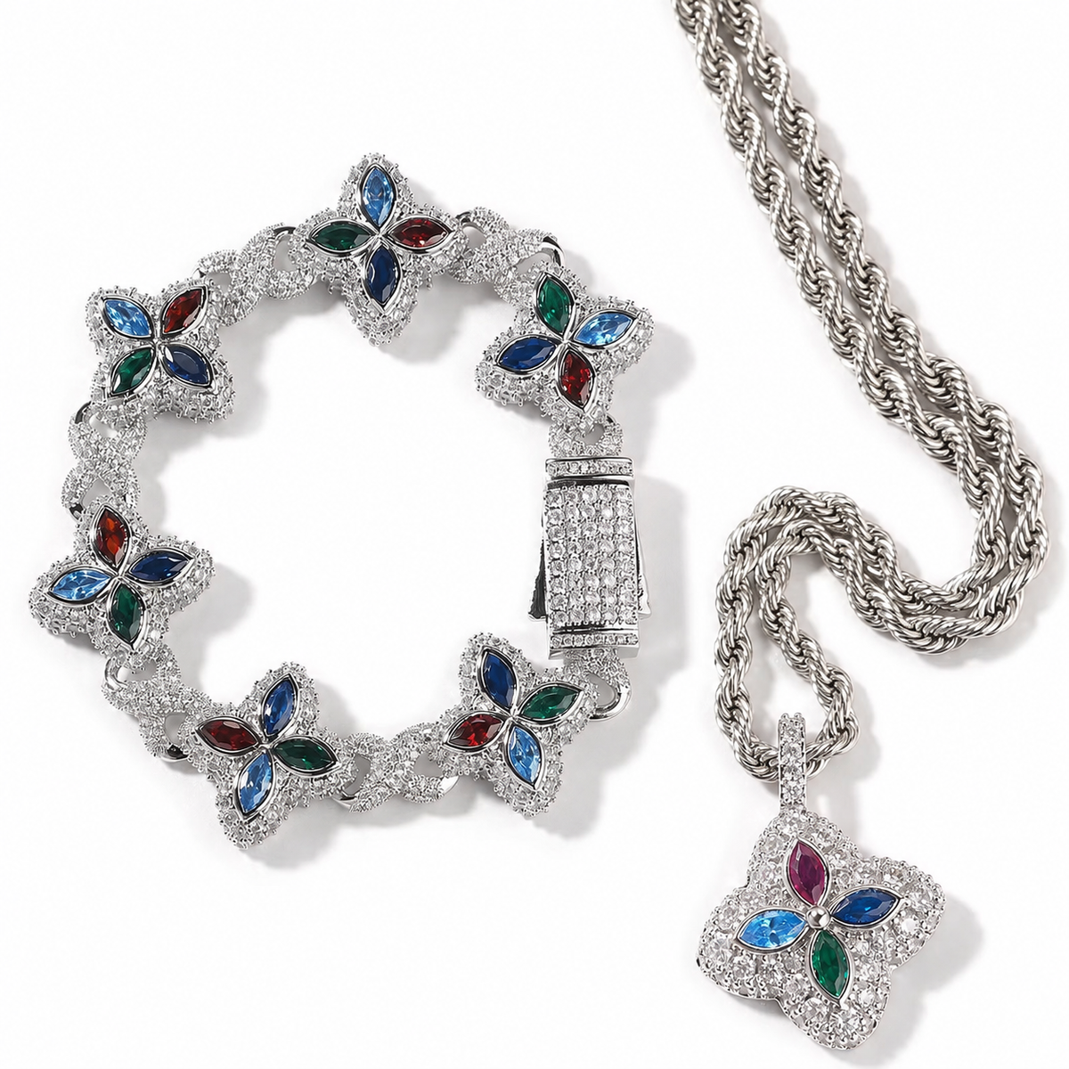 Opulent Bloom Necklace Set