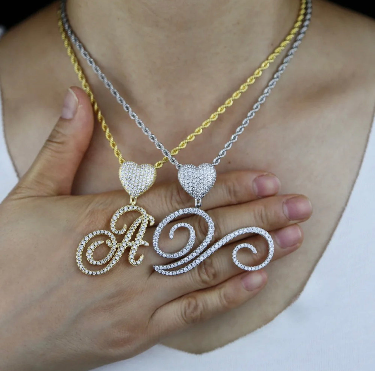 MONOGRAMED INITIAL CHARM NECKLACE