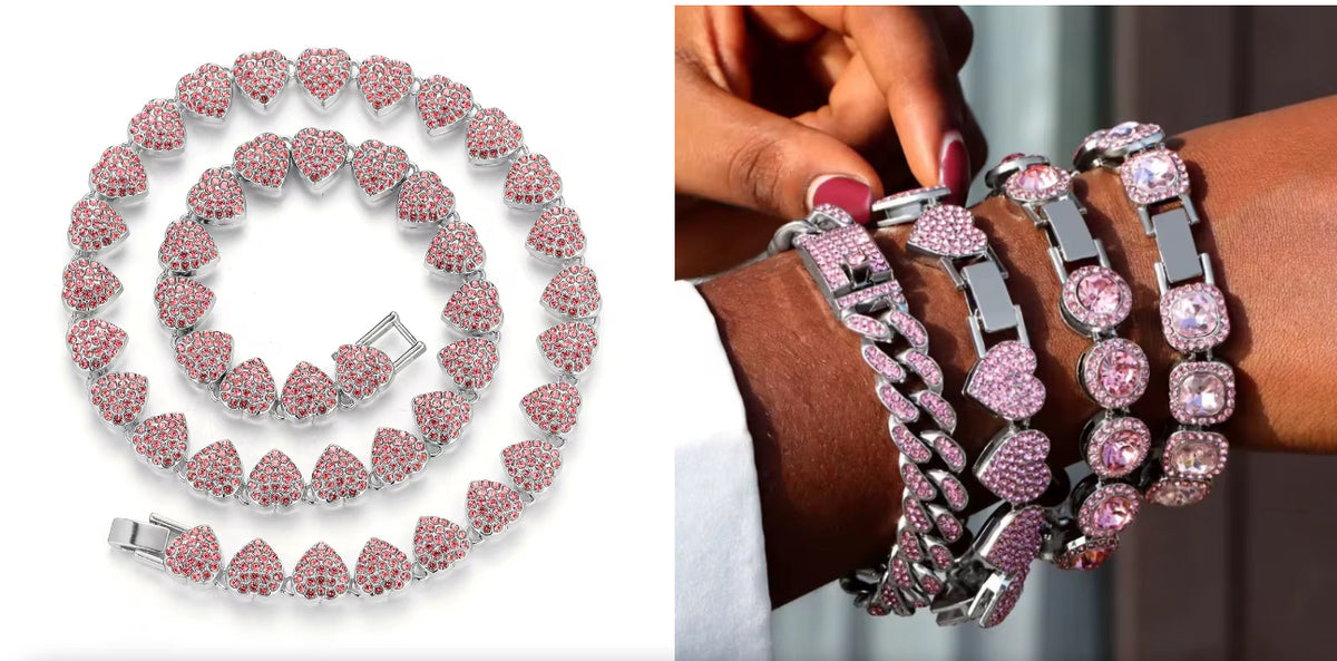 ROSY BRACELET STACK & NECKLACE