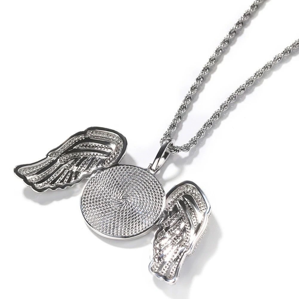 GUARDIAN ANGEL CUSTOM PHOTO NECKLACE