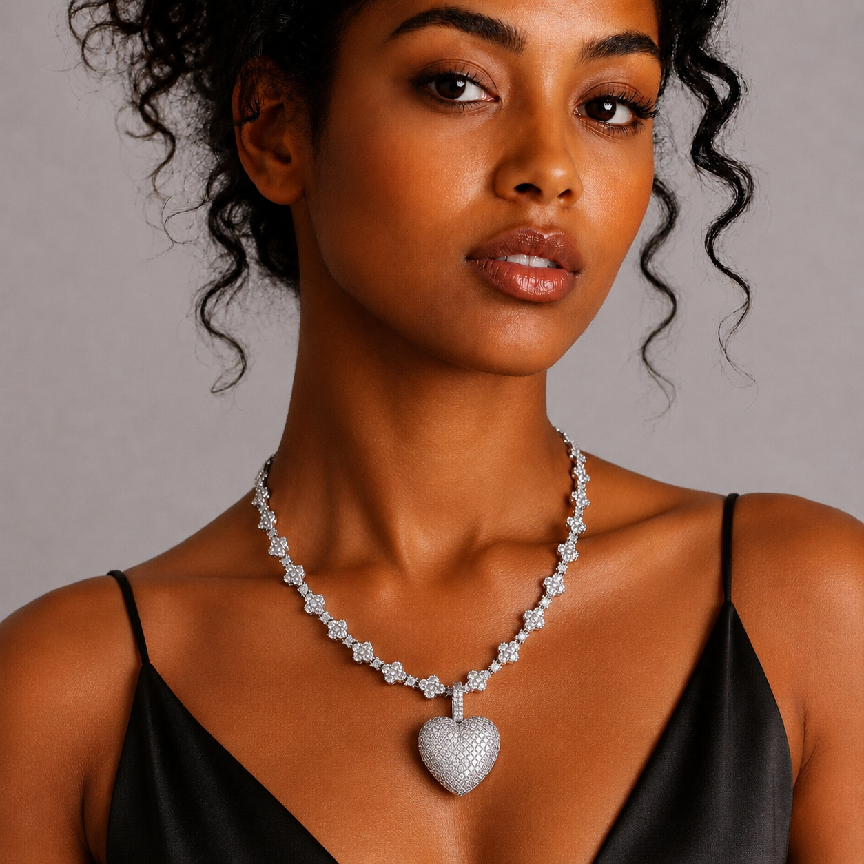 Enchanting Heart Necklace Set