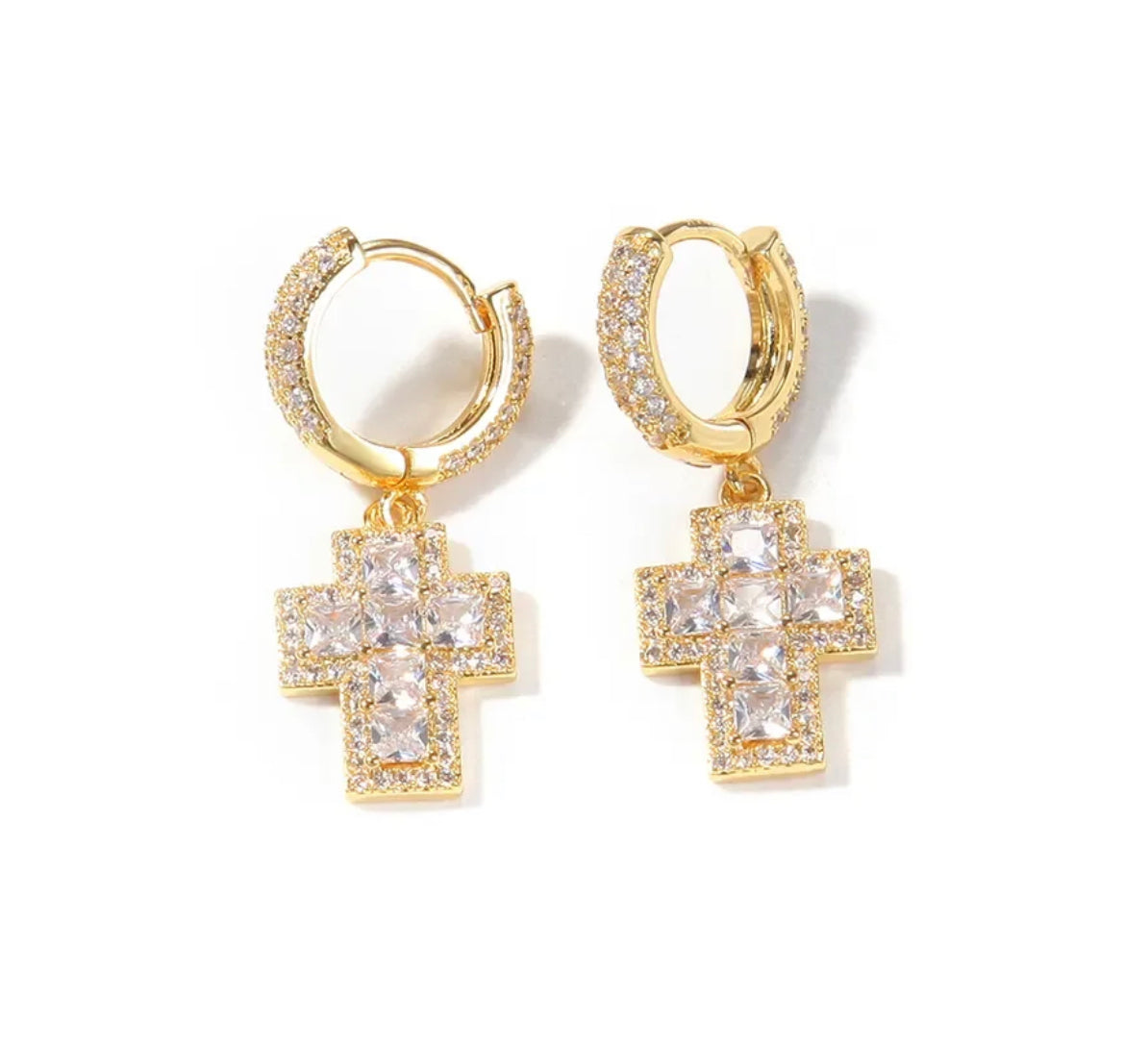 GRACE CROSS EARRINGS