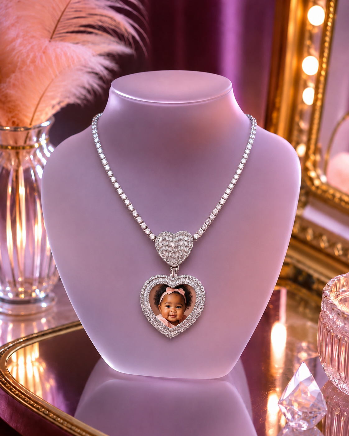 TREASURED LOVE PHOTO PENDANT NECKLACE