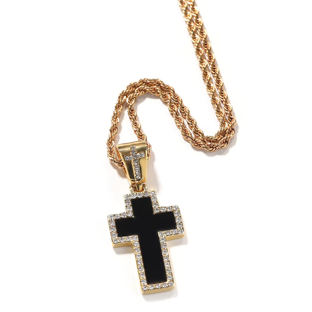 Noir Cross Necklace