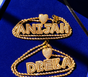 UNIQUELY YOURS NAME PLATE NECKLACE