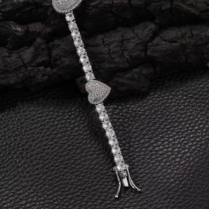 FOLLOW YOUR HEART TENNIS BRACELET