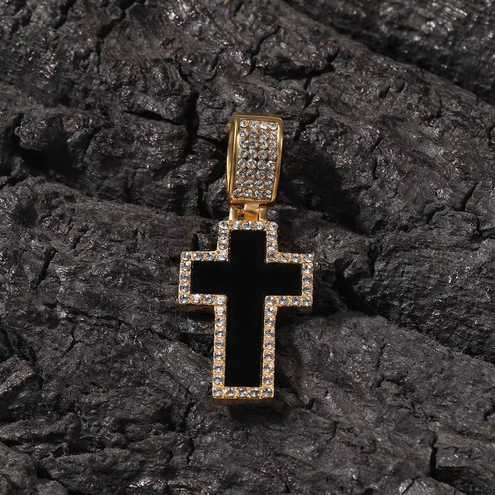 Noir Cross Necklace