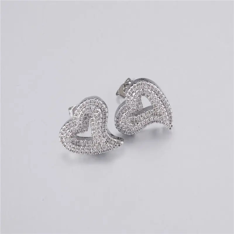 CRYSTAL LOVE STUDS