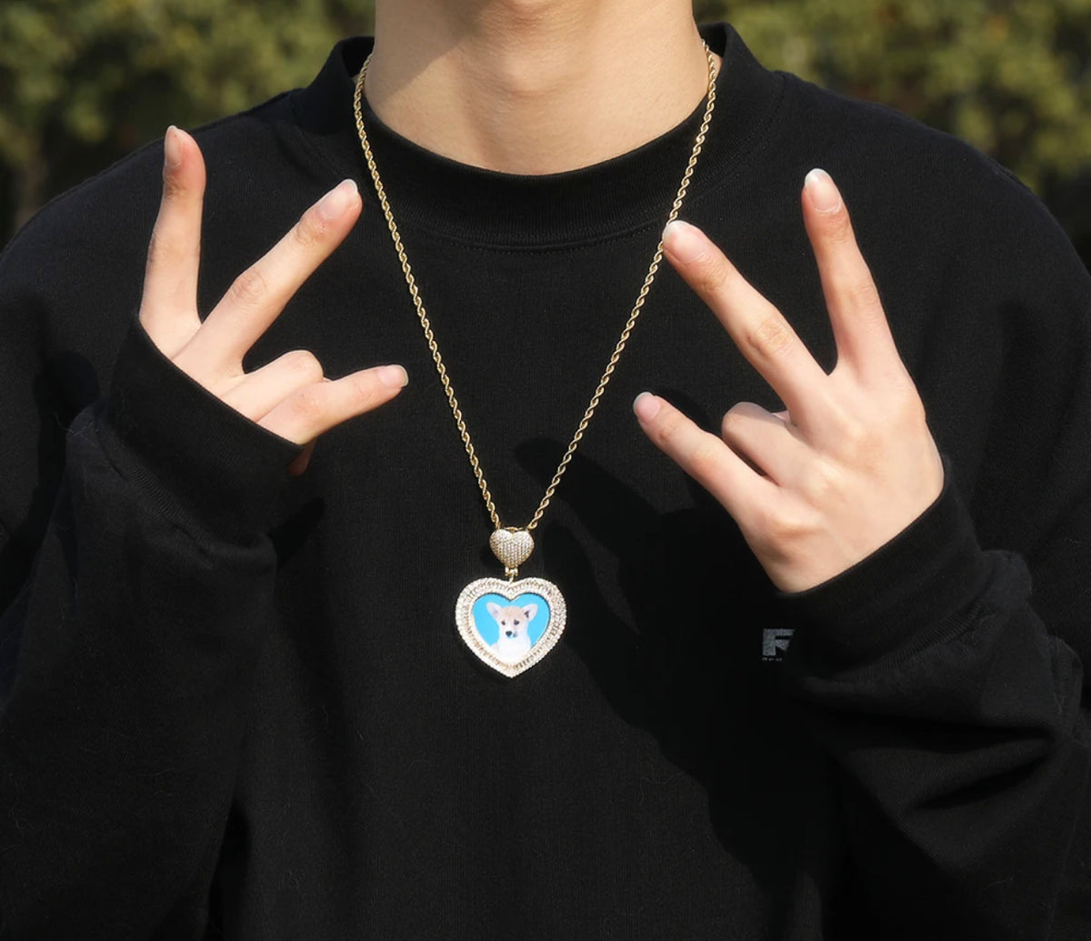 TREASURED LOVE PHOTO PENDANT NECKLACE