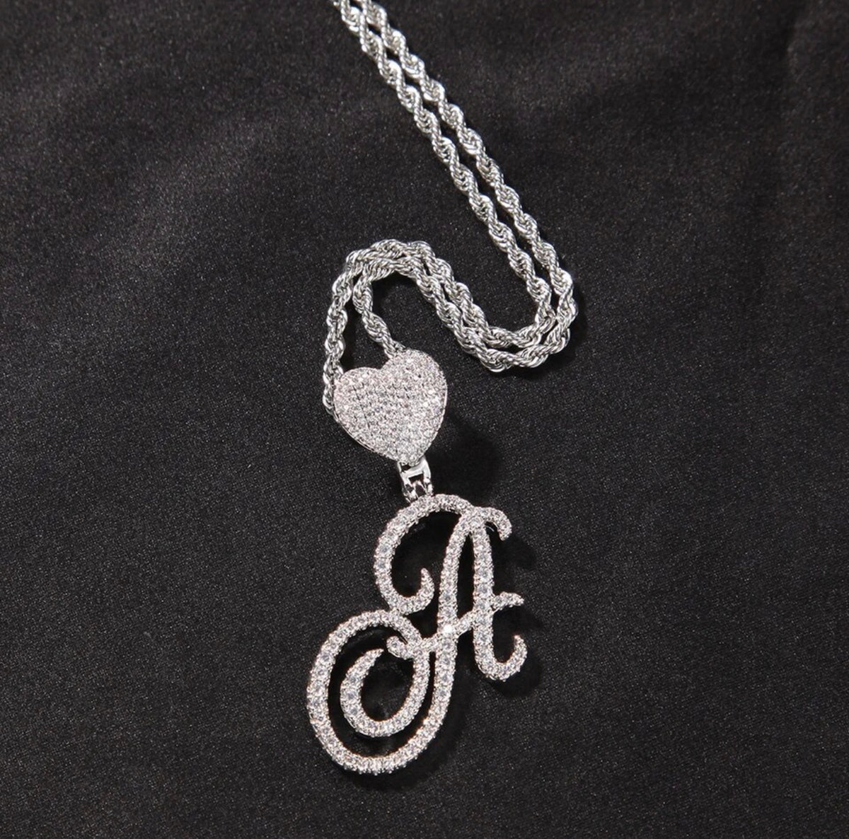 MONOGRAMED INITIAL CHARM NECKLACE