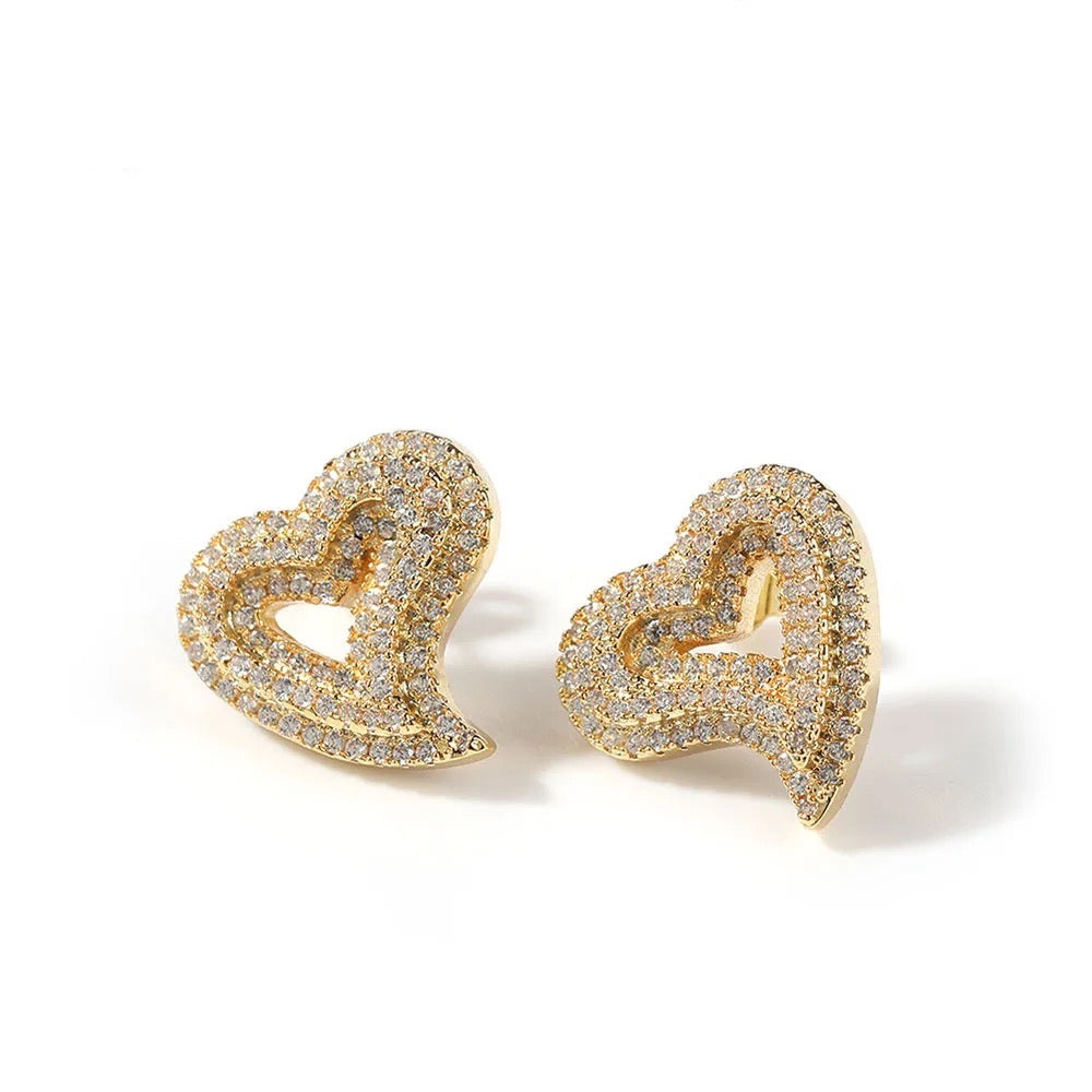 CRYSTAL LOVE STUDS