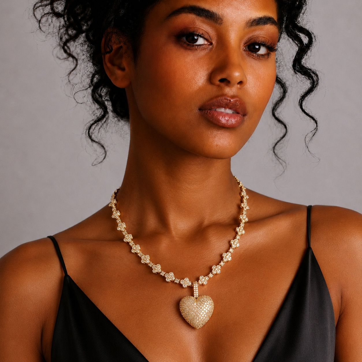 Enchanting Heart Necklace Set