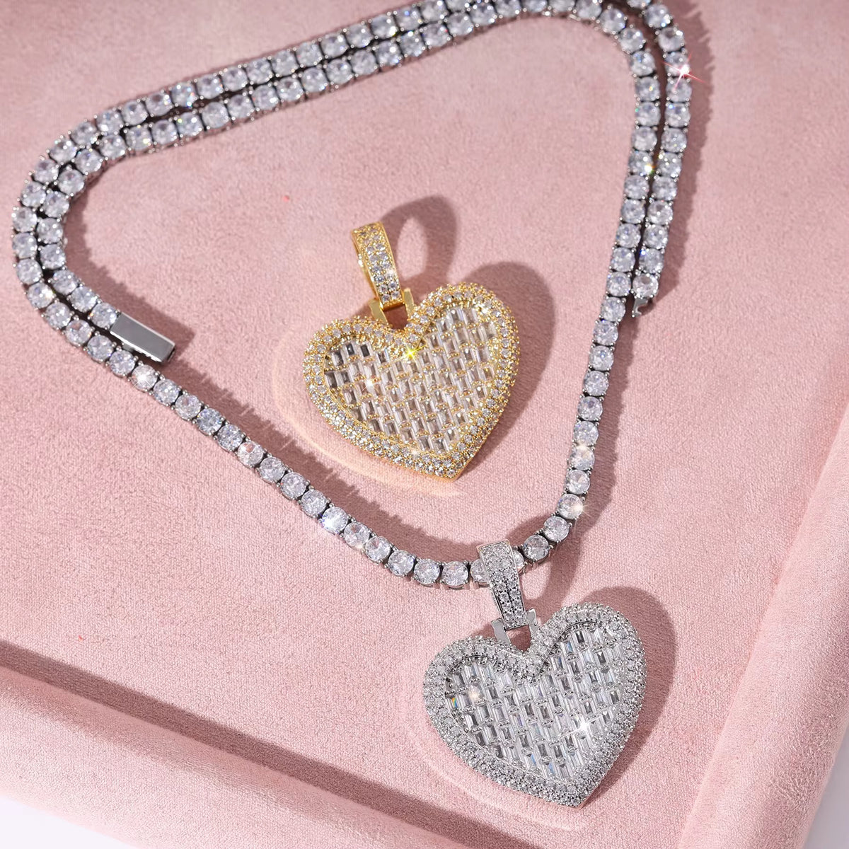 RADIANT LOVE HEART PENDANT NECKLACE