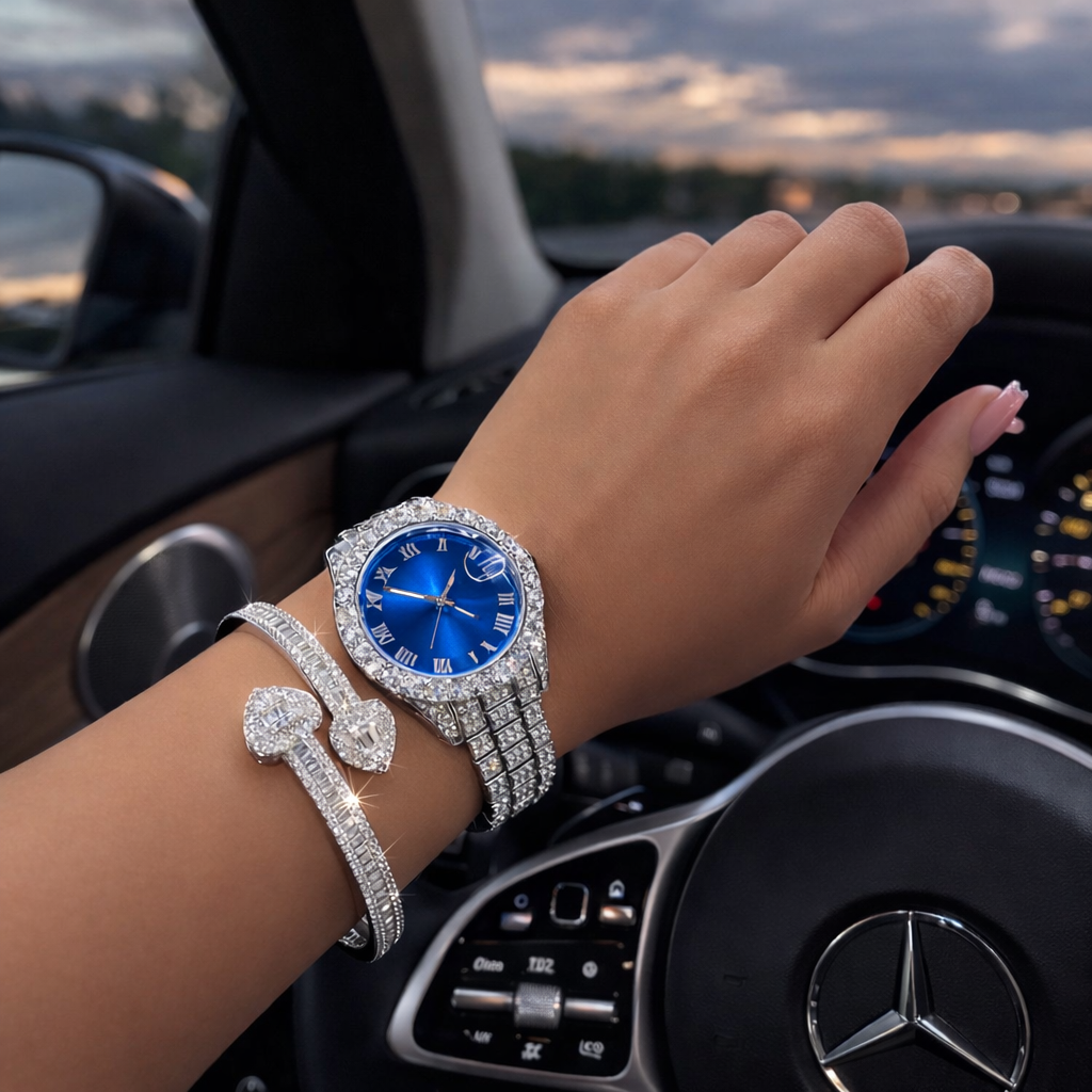 Diamond Queen Watch Set