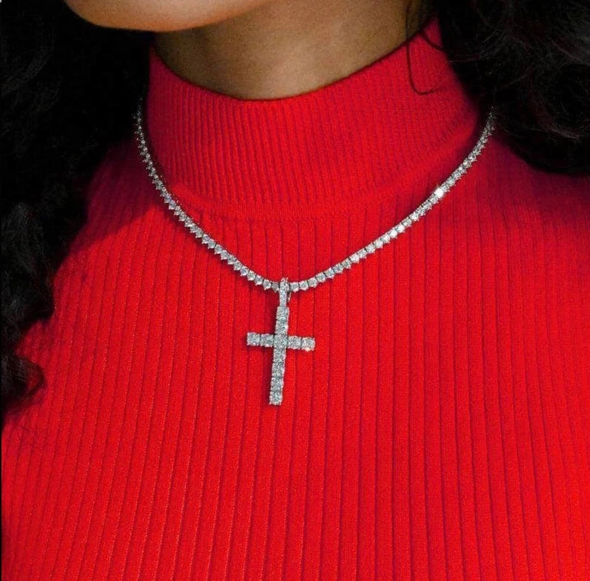 BLESSED SOUL CROSS PENDANT NECKLACE