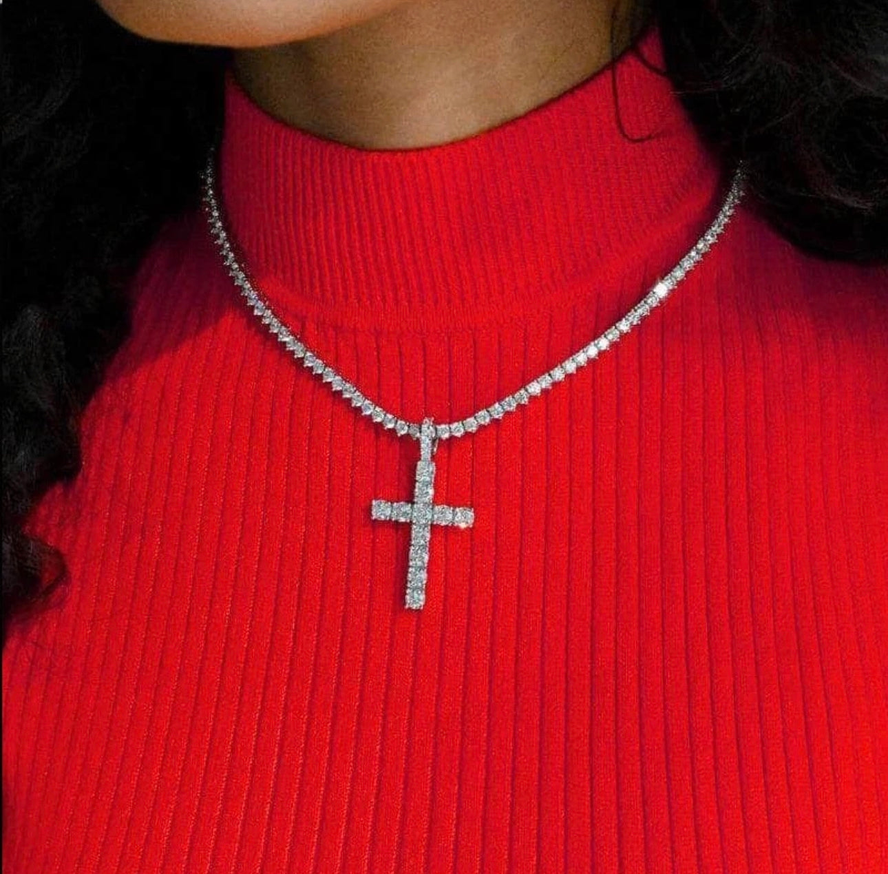 BLESSED SOUL CROSS PENDANT NECKLACE