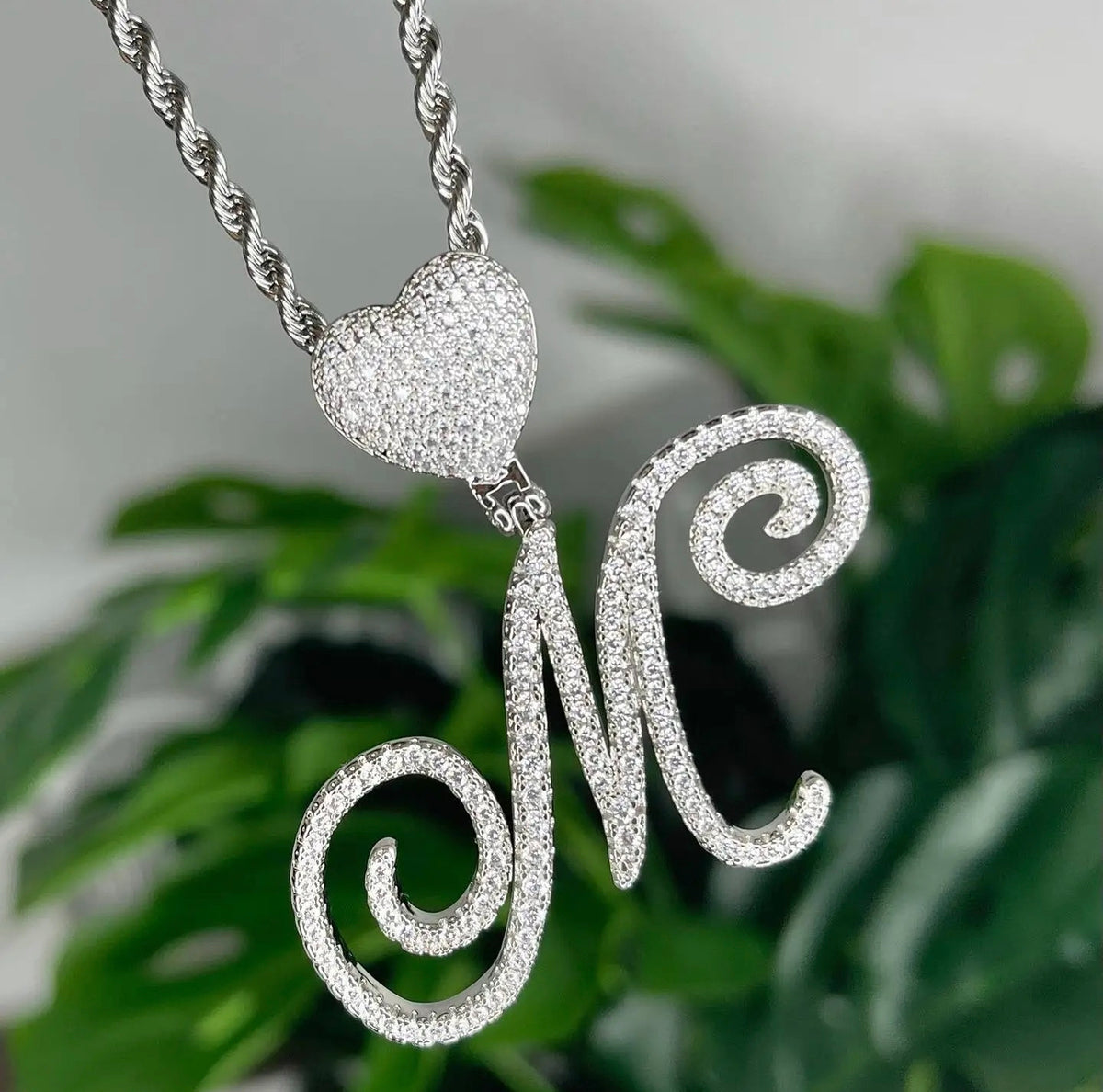 MONOGRAMED INITIAL CHARM NECKLACE