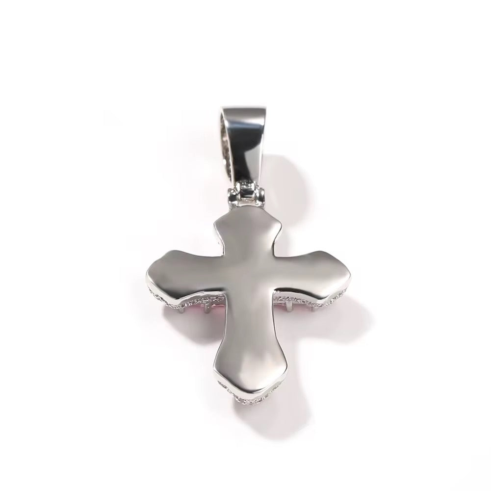 Trinity Gem Cross Necklace