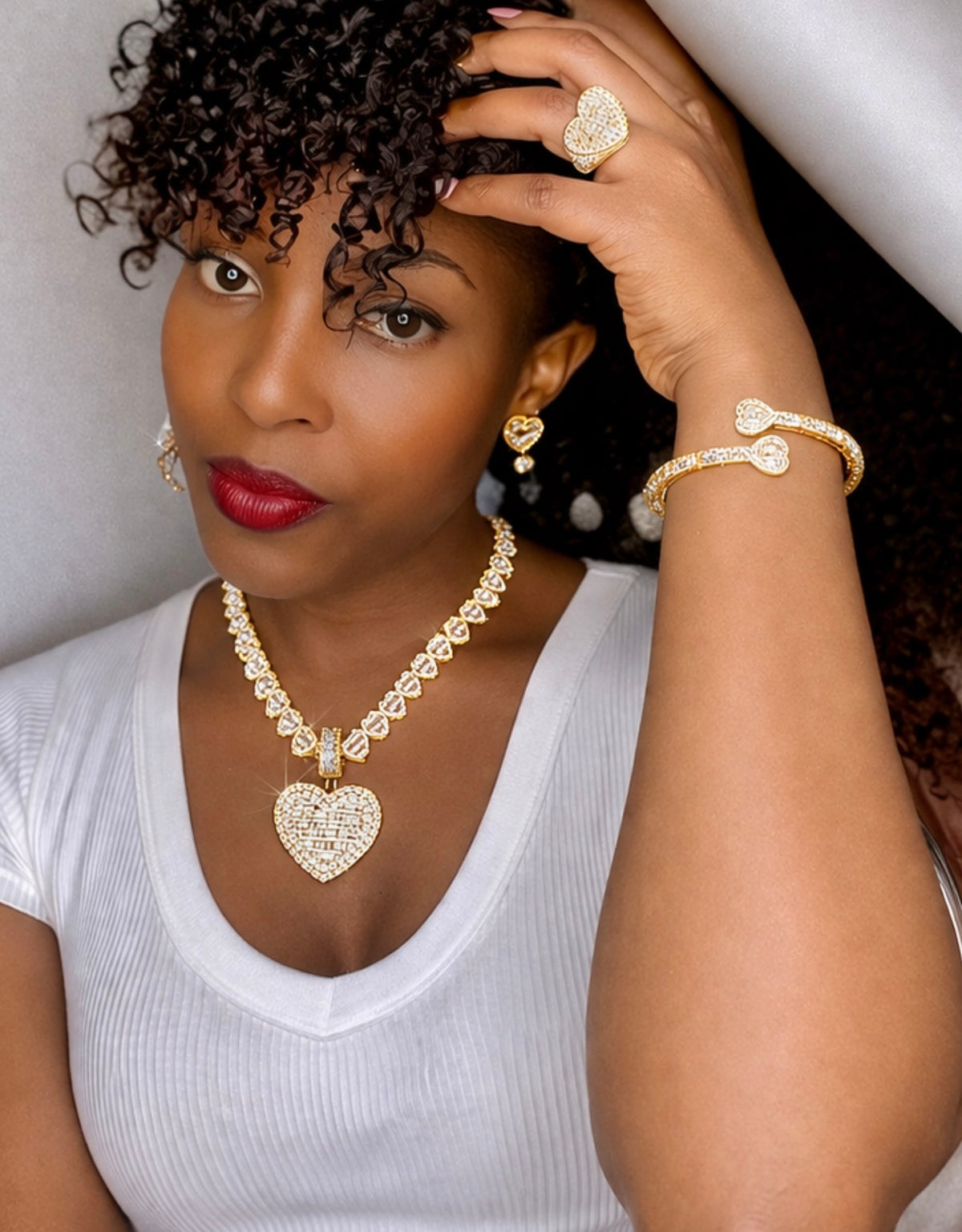 GOLD MILLIONAIRE NECKLACE SET