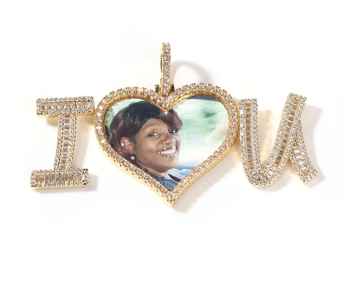 LOVE FOREVER PHOTO PENDANT NECKLACE