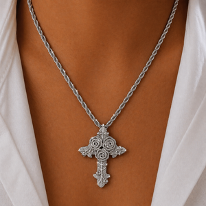 Blooming Faith Cross Necklace