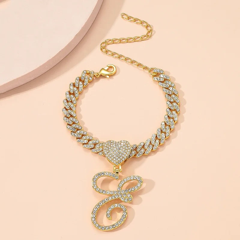 INITIAL ELEGANCE ANKLET