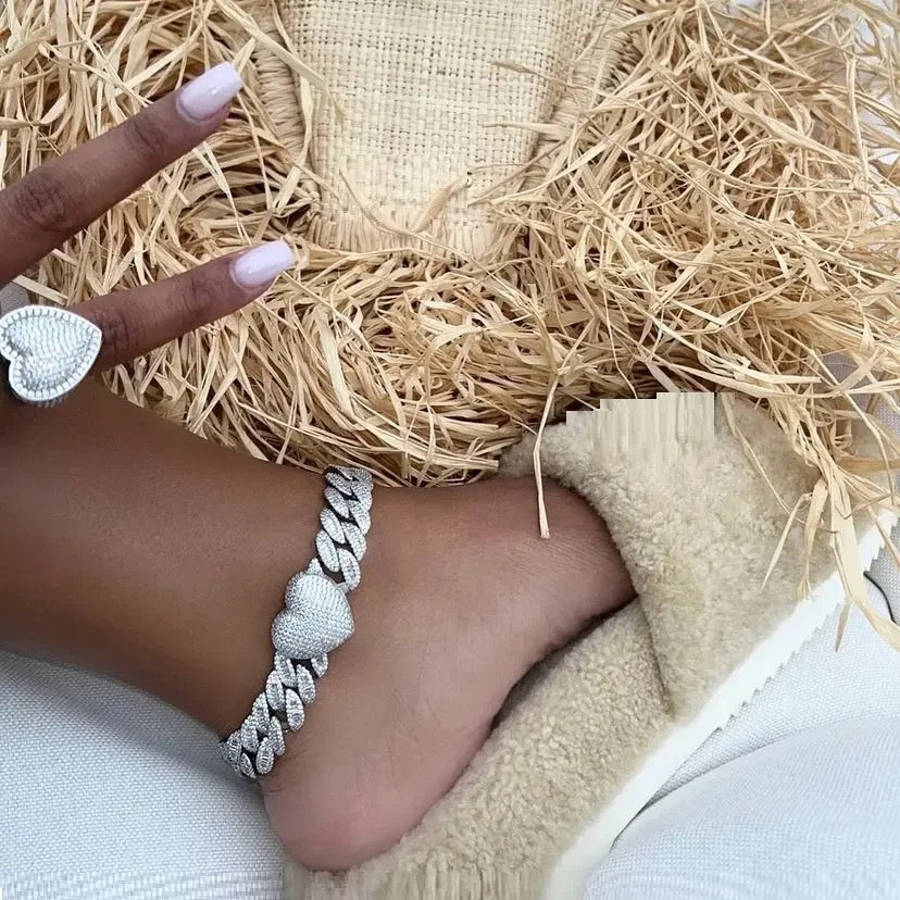 LUX HEART CHARMER ANKLET